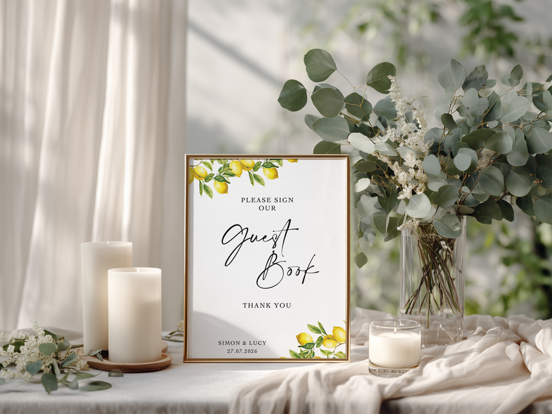 Wedding Guest Book Signs