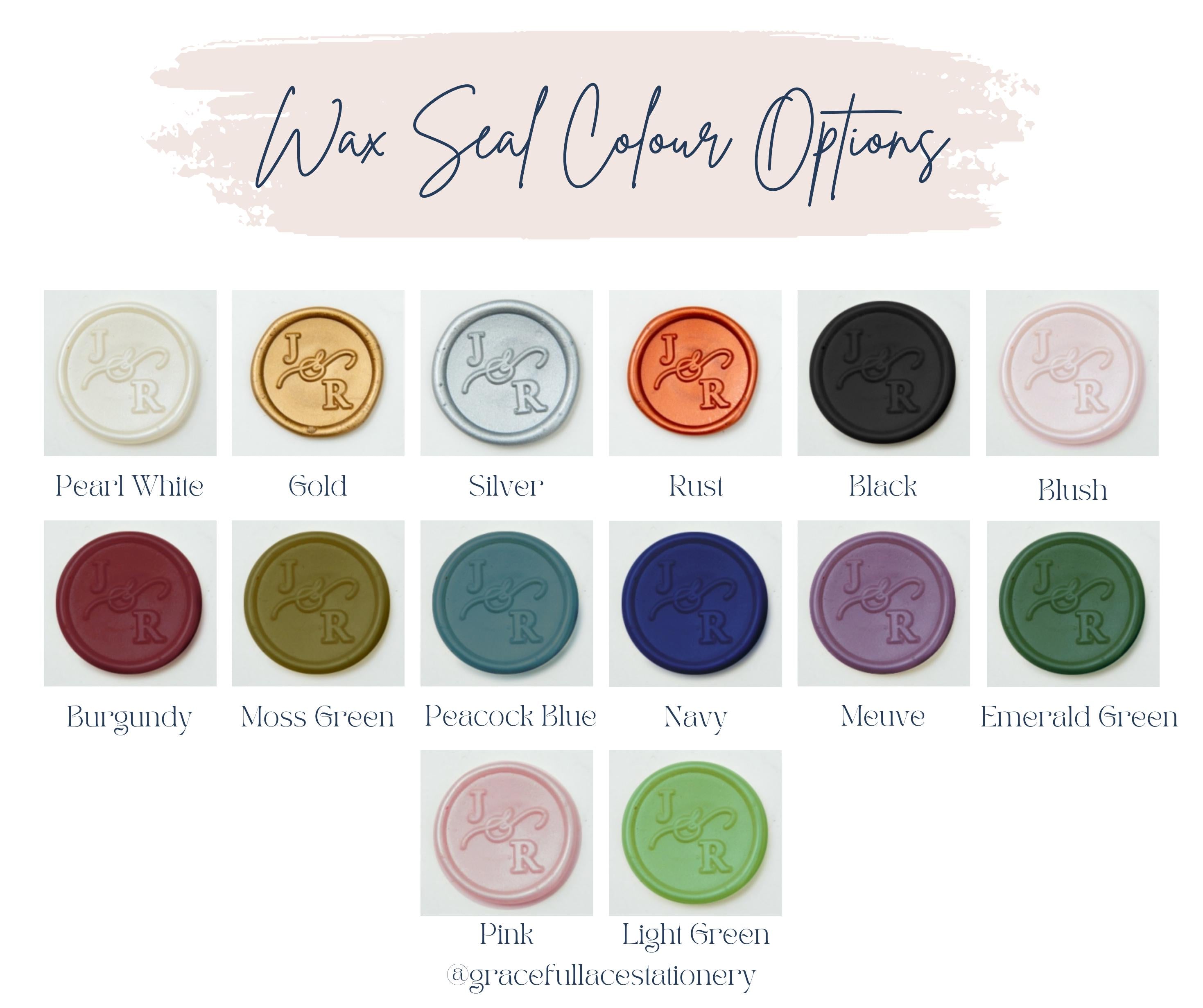 Black & Gold Acrylic Wedding Invitation | Pocketfold Envelope, Wax Seal