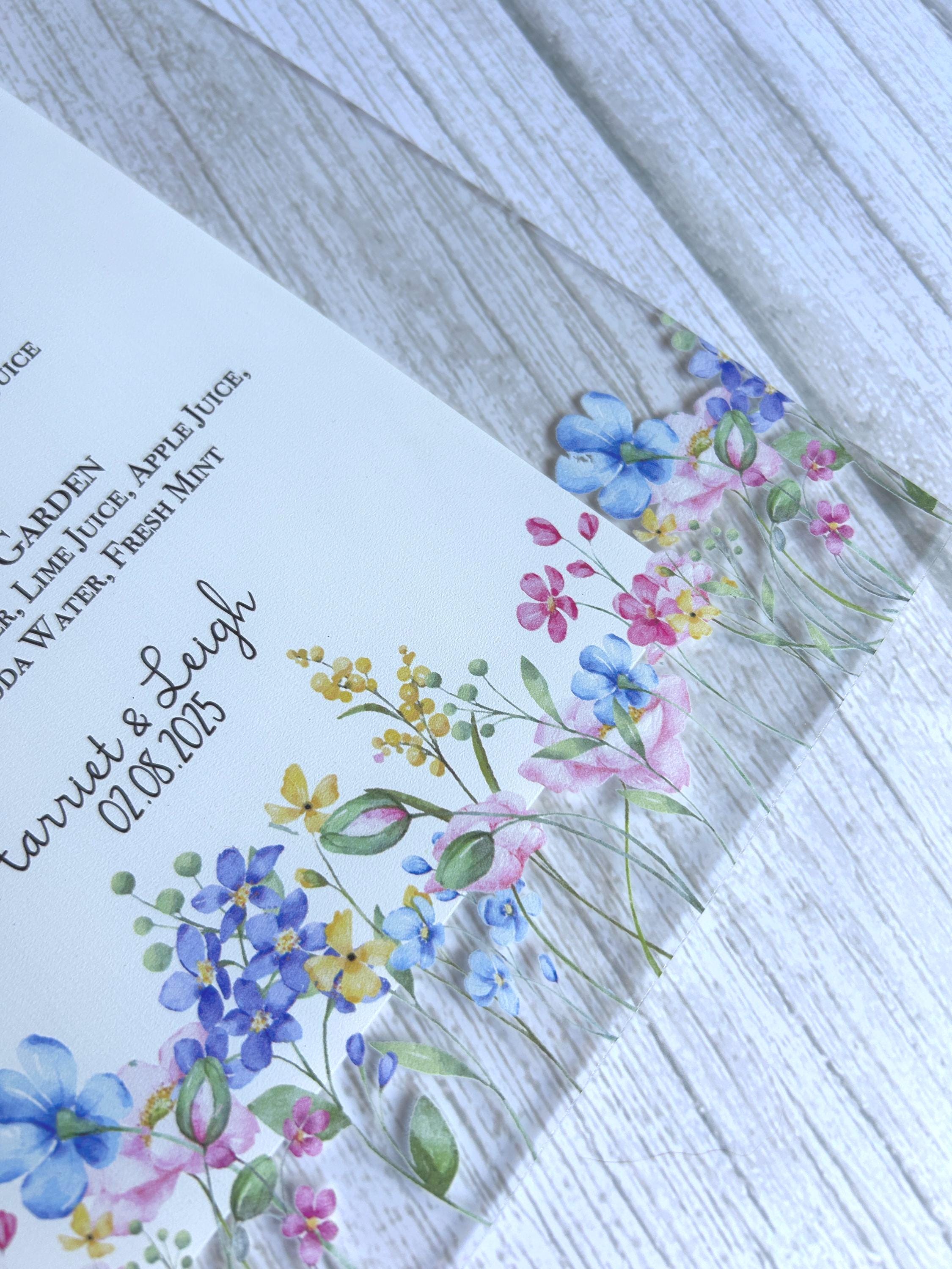 Wildflower Acrylic Wedding Signs