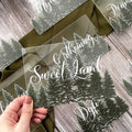 Woodland Fir Tree Acrylic Table Numbers