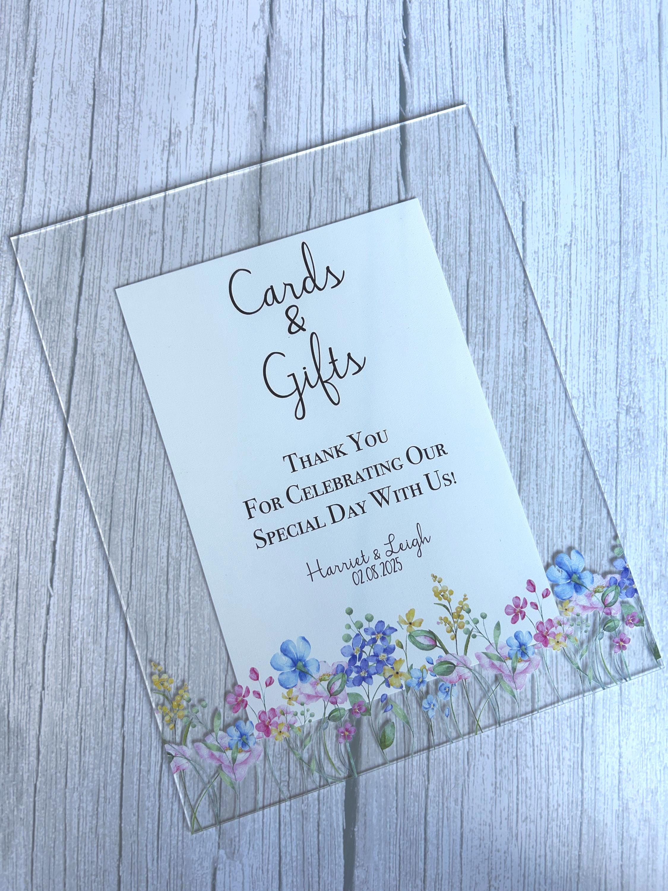 Wildflower Acrylic Wedding Signs