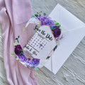 Floral Acrylic Wedding Save The Date Calendar Invite