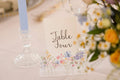 Wildflower Acrylic Wedding Table Number/Name Sign