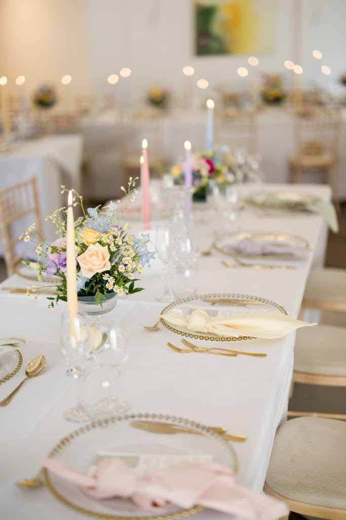 Wildflower Wedding Menus with Guest Names