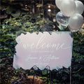 Watercolor Acrylic Wedding Welcome Sign