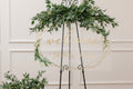 Geometric Foliage Wedding Welcome Sign, Gold Mirror Acrylic, Frosted Perspex