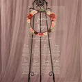 Burgundy Floral Acrylic Wedding Seating Chart, Calligraphy Sign