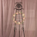 Floral Wreath Acrylic Wedding Welcome Sign, Personalized Calligraphy