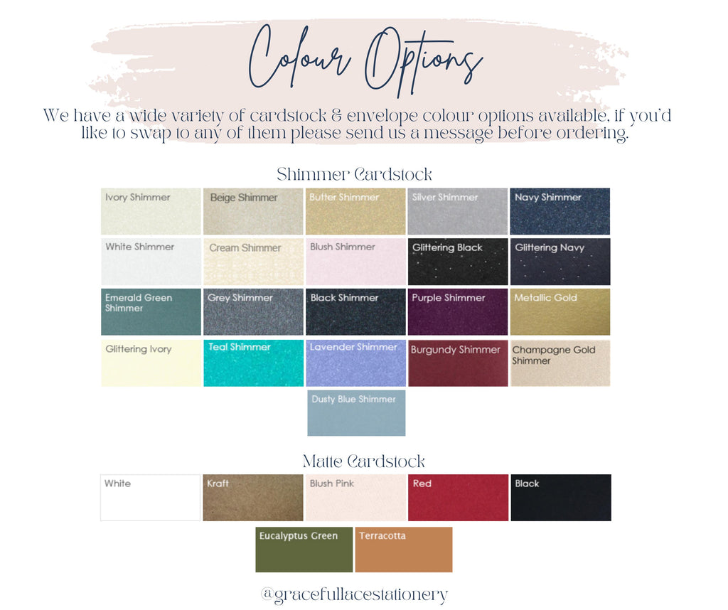 Burgundy & Gold Glitter Laser Cut Wedding Invitation Suite